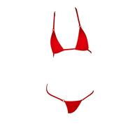 LinvMe Damen Extrem Sexy Hot Bikinis Set Badezug Fuer Heisse Quelle Rot