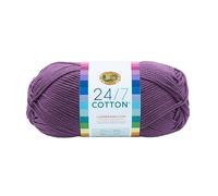 Lion Brand Company Cotton Yarn, Purple, 15.24x6.35x6.35 cm