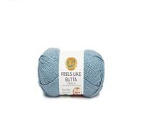 Lion Brand Garn 215-108 Feels Like Butta Garn, Dusty Blue, One Strang