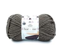 Lion Brand Hue + Me Garn zum Stricken, Häkeln und Basteln, sperrig und dick, weiches Acryl- und Wollgarn, Terra, (1er-Pack)