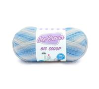 Lion Brand Ice Cream Big Scoop Strickgarn, 1 Knäuel, Blau (Blueberry), 27,94 x 12,7 x 12,7 cm