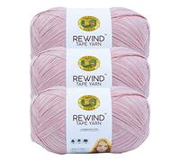 Lion Brand Rewind Garn zum Stricken und Häkeln, Bastelband, 3er-Pack, Mahagoni Rose