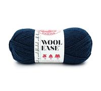 Lion Brand Wollgarn, Kammgarn zum Stricken, Häkeln und Basteln, 1 Pack, Granat (Riverside)