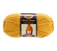 Lion Brand Yarn Wool-Ease Thick & Quick Acrylgarn, Farbe: Grünkohl, 21,59 x 9,53 x 9,53 cm, acryl, senffarben, 21.59x9.525x9.525 cm