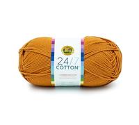 Lion Brand Yarn: 24/7 Baumwollgarn, Bernstein (1 Knäuel, 450 m, 100 g)