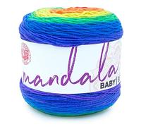 Lion Brand Yarn 526-201 Mandala Baby Garn, Rainbow Falls, One Skein