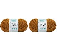 Lion Brand Yarn 640-189A Wool-Ease Dickes und schnelles Garn, Acryl, Butterscotch, 1 Pack, 291 (Packung mit 2)