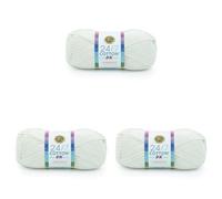 Lion Brand Yarn 769-098W 24/7 Baumwolle DK Garn, cremefarben, 1 Pack (Packung mit 3)