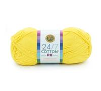 Lion Brand Yarn 769-157AH 24/7 Baumwolle DK Garn, Lemon Drop, 1 Pack