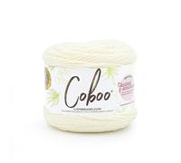 Lion Brand Yarn 835-099W Coboo Garn, Baumwollmischung, Vanilleblüte, 1 Pack