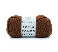 Lion Brand Yarn Basic Stitch ("Knäueltöne") Anti-Pilling Strickgarn, Garn zum Häkeln, 1er Pack, Mahagoni