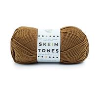 Lion Brand Yarn Basic Stitch ("Knäueltöne") Anti-Pilling Strickgarn, Garn zum Häkeln, 1er Pack, Muskatnuss