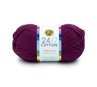 Lion Brand Yarn Baumwollgarn, 24/7, 100g, 450m, Beets, 100% Baumwolle, Merzerisiert, Stricken, Häkeln, Maschinenwaschbar