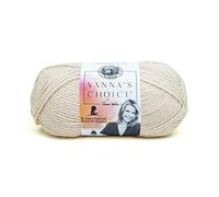 Lion Brand Yarn Company 1 Knäuel Garn Vanna's Choice, hellgrauer Leinen