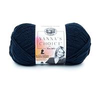 Lion Brand Yarn Company 1 Knäuel Garn Vanna's Choice, Navy-Blau