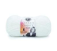 Lion Brand Yarn Company 1 Knäuel Garn Vanna's Choice, Weiß