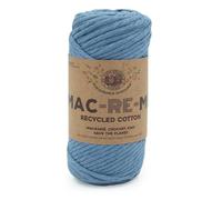 Lion Brand Yarn Company 845-109N Mac-Re-Me Garn, Baumwolle, denim, 7oz/200g77yd/70m