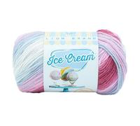 Lion Brand Yarn 923-228 Ice Cream Garn, acryl, Kirschen-Jubiläum, 360 Meter