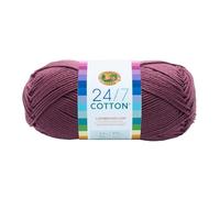 Lion Brand Yarn Company Cotton Yarn, 100 Percent Cotton, Lilac,15.24x6.35x6.35 cm