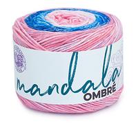 Lion Brand Yarn Company Mandala-Ombré-Garn, rein, ein Knäuel, Rosa, Blau