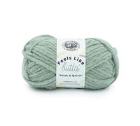 Lion Brand Yarn Feels Like Butta Thick & Quick Super sperriges Garn zum Stricken, 1 Packung, Weide