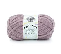 Lion Brand Yarn Feels Like Butta Thick & Quick Super sperriges Garn zum Stricken, 1 Packung, Woodrose