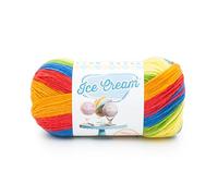 Lion Brand Yarn Ice Cream, DK Weight Acryl-Mischgarn zum Stricken, Häkeln und Basteln, Hokey Pokey, 1 Packung