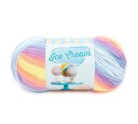 Lion Brand Yarn Ice Cream, DK Weight Acryl-Mischgarn zum Stricken, Häkeln und Basteln, Parfait, 1 Packung