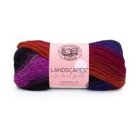 Lion Brand Yarn Landscapes Garn, Vulkanrot, Mehrfarbig