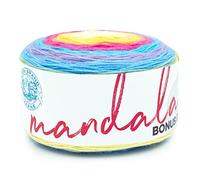 Lion Brand Yarn Mandala Bonus Bundle Garn, Garn zum Stricken, Häkeln und Basteln, 1 Kuchen, Riesige