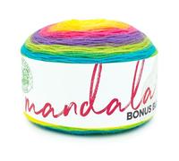 Lion Brand Yarn Mandala Bonus Bundle Garn, Garn zum Stricken, Häkeln und Basteln, 1 Kuchen, Zwerg