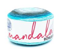 Lion Brand Yarn Mandala Bonus Bundle Garn, Garn zum Stricken, Häkeln und Basteln, 1 Kuchen, Spirituosen