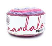 Lion Brand Yarn Mandala Bonus Bundle Garn, Garn zum Stricken, Häkeln und Basteln, 1 Kuchen, Holznymphe