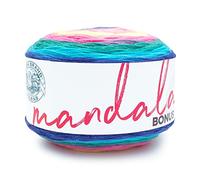 Lion Brand Yarn Mandala Bonus Bundle Garn zum Stricken, Häkeln und Basteln, 1 Knäuel, 1 Packung, Wraith