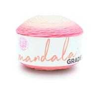Lion Brand Yarn Mandala Farbverlauf, mehrfarbiges Garn zum Stricken, Häkeln und Basteln, Hellrosa, 1er-Pack