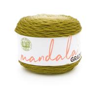 Lion Brand Yarn Mandala-Farbverlauf, mehrfarbiges Garn zum Stricken, Häkeln und Basteln, olivgrün, 1 Packung