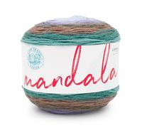 Lion Brand Yarn Mandala-Garn, mehrfarbiges Garn zum Stricken, Häkeln und Basteln, Bunt (Bowser), 1er-Pack