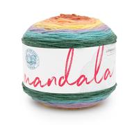 Lion Brand Yarn Mandala-Garn, mehrfarbiges Garn zum Stricken, Häkeln und Basteln, Bunt (Doxy), 1er-Pack