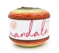 Lion Brand Yarn Mandala-Garn, mehrfarbiges Garn zum Stricken, Häkeln und Basteln, Bunt (Sandman), 1er-Pack