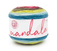 Lion Brand Yarn Mandala, mehrfarbiges Garn zum Stricken, H keln und Basteln, Kappa, 1 Packung