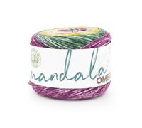 Lion Brand Yarn Mandala-Ombré-Garn mit lebendigen Farben, weiches Garn zum Häkeln und Stricken, Wonder, 1 Packung