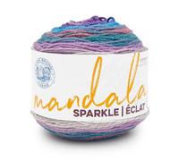 Lion Brand Yarn Mandala Sparkle, mehrfarbiges Garn zum Stricken, Häkeln und Basteln, Pyxis, 1 Packung