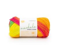 Lion Brand Yarn Mandala String, Fingergarn zum Stricken und Häkeln, Pop, 1 Packung