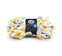Lion Brand Yarn Off the Hook Garn, Bulky No-Needle Bastelgarn zum Häkeln, Handstrickgarn, 1er Pack, Lemon Drop