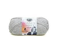 Lion Brand Yarn Vanna's Choice Aran Weight Garn zum Stricken, Häkeln und Basteln, Silver Heather, 1 Packung