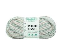 Lion Brand Yarn Wool-Ease dickes & schnelles Garn, weiches und sperriges Garn zum Stricken, Häkeln und Basteln, 1 Knäuel, Muschel