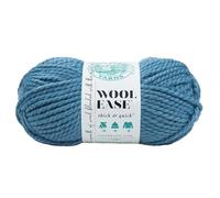 Lion Brand Yarn Wool-Ease Dickes und schnelles Garn, weiches und sperriges Garn zum Stricken, Häkeln und Basteln, 1 Knäuel, Air Force