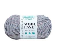 Lion Brand Yarn Wool-Ease dickes und schnelles Garn, weiches und sperriges Garn zum Stricken, Häkeln und Basteln, 1 Knäuel, Sturmfront