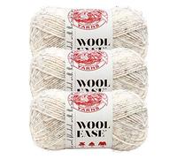 Lion Brand Yarn Wool-Ease Garn, Weizen, 3er-Pack