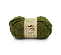 Lion Brand Yarn Wool-Ease T&Q Recycled, sperriges Garn zum Häkeln, Olivgrün, 1 Packung